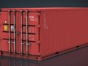 container red 3D मॉडल