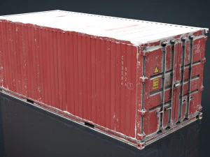 contenitore rosso Modello 3D