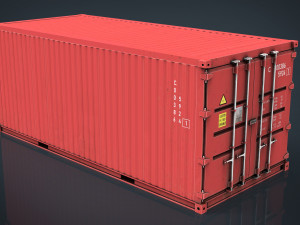 container red 3D मॉडल