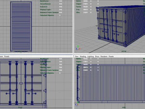 contenitore rosso Modello 3D