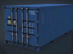 container blue 3D Model