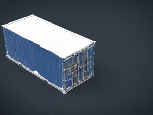 container blue 3D मॉडल