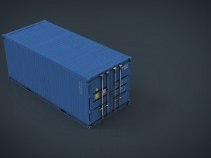 container blue 3D मॉडल