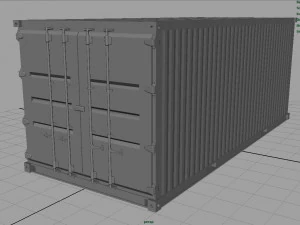 container blue 3D Model