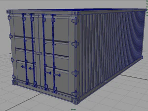 container blue 3D Model