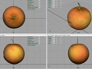 pomarańczowy Model 3D