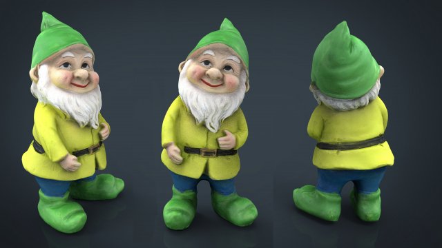 garden gnome 4 Modelo 3D .c4d .max .obj .3ds .fbx .stl .blend 