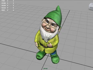 gnomo da giardino 4 Modello 3D
