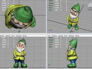 gnomo da giardino 4 Modello 3D