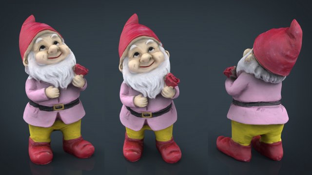 garden gnome 5 Modello 3D .c4d .max .obj .3ds .fbx .stl .blend