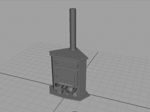 corner stove 3D Model