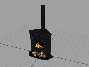 corner stove 3D Model