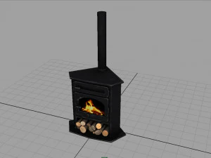 corner stove 3D Model