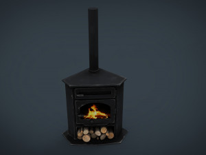 corner stove 3D Model