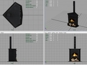 corner stove 3D Model