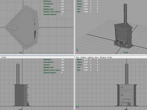 corner stove 3D Model