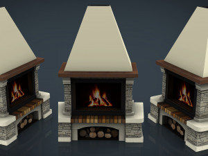 fireplace 3D मॉडल