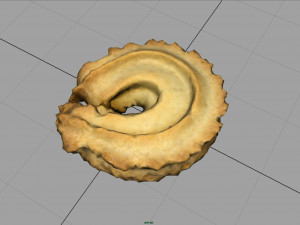 danish butter cookie 1 3D मॉडल