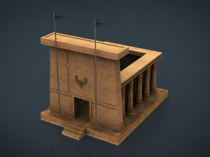 egyptian temple 3D Model