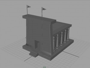 egyptian temple Modello 3D
