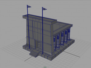 egyptian temple Modello 3D