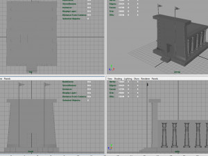 egyptian temple Modello 3D