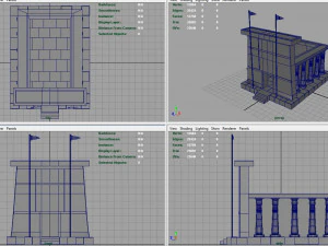 египетский храм 3D Модель