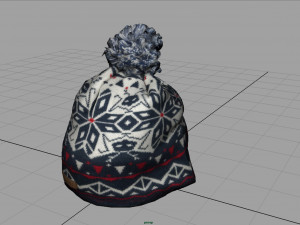 winter hat 3 3D Model