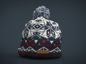 winter hat 3 3D Model