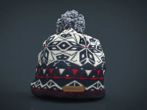 winter hat 3 3D Model