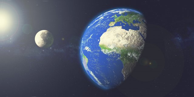 earth with moon Modèle 3D .c4d .max .obj .3ds .fbx .stl .blend 