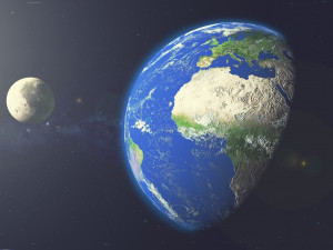 earth with moon 3D Model