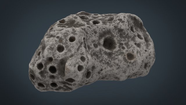 asteroid 2 3D Модель .c4d .max .obj .3ds .fbx .stl .blend 