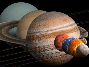solar system 3D 모델