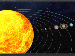 solar system 3D 모델