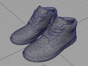 leather boots 2 3D 모델