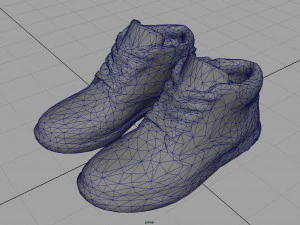 leather boots 2 3D Model