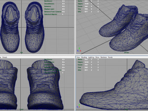 leather boots 2 3D 모델