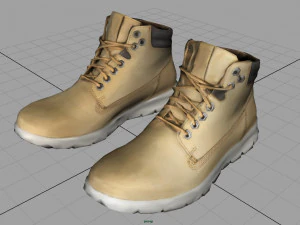 leather boots 3 3D Model