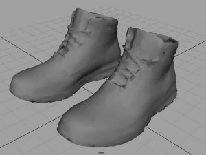 leather boots 3 3D Model