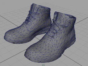 leather boots 3 3D Model