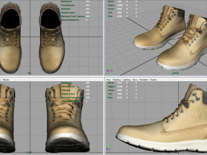 leather boots 3 Modelo 3D