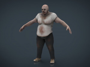 fat zombie 3D Model