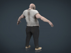 fat zombie Modelo 3D