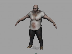 fat zombie Modelo 3D