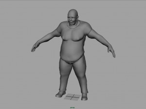 fat zombie Modelo 3D