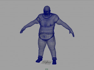 fat zombie Modelo 3D