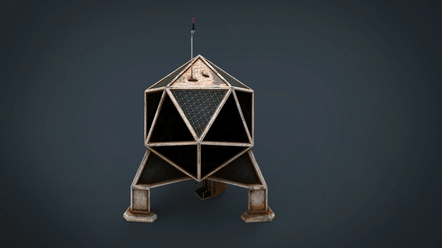 sci-fi colony building 3D Model .c4d .max .obj .3ds .fbx .stl .blend