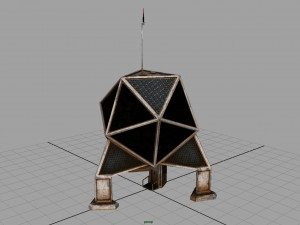 sci-fi colony building 3D Model