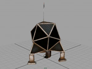 sci-fi colony building 3D Model